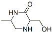 193217-35-5,Piperazinone, 3-(hydroxymethyl)-6-methyl- (9CI)