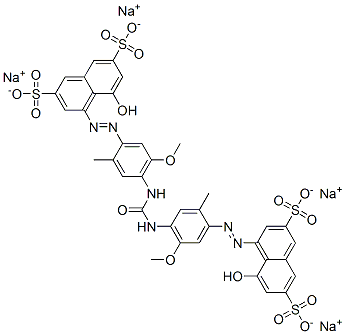 1937-34-4,tetrasodium 4,4'-[carbonylbis[imino(5-methoxy-2-methyl-4,1-phenylene)azo]]bis[5-hydroxynaphthalene-2,7-disulphonate]
