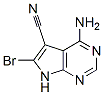 19393-83-0,4-AMINO-6-BROMO-7H-PYRROLO[2,3-D]PYRIMIDINE-5-CARBONITRILE