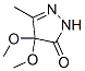 194279-53-3,3H-Pyrazol-3-one,  2,4-dihydro-4,4-dimethoxy-5-methyl-