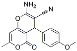 194282-76-3,4H,5H-PYRANO[4,3-B]PYRAN-3-CARBONITRILE, 2-AMINO-4-(4-METHOXYPHENYL)-7-METHYL-5-OXO-