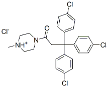 1949-07-1,1-methyl-4-[3,3,3-tris(4-chlorophenyl)propionyl]piperazinium chloride