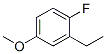 196519-61-6,Benzene, 2-ethyl-1-fluoro-4-methoxy- (9CI)