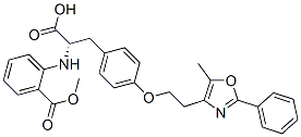 196809-22-0,(S)-2-(1-CARBOXY-2-(4-[2-(5-METHYL-2-PHENYLOXAZOL-4-YL)ETHOXY]PHENYL)ETHYLAMINO)BENZOIC ACID METHYL ESTER