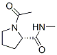 19701-85-0,2-Pyrrolidinecarboxamide,1-acetyl-N-methyl-,(2S)-(9CI)