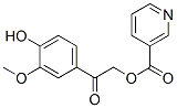 19767-91-0,2-(4-hydroxy-3-methoxyphenyl)-2-oxoethyl nicotinate