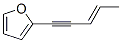 197708-56-8,Furan, 2-(3-penten-1-ynyl)- (9CI)