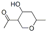 197790-01-5,Ethanone, 1-(tetrahydro-4-hydroxy-6-methyl-2H-pyran-3-yl)- (9CI)