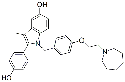 198481-32-2,1-[[4-[2-(azepan-1-yl)ethoxy]phenyl]methyl]-2-(4-hydroxyphenyl)-3-methyl-indol-5-ol