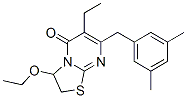 199852-35-2,4-[(3,5-dimethylphenyl)methyl]-9-ethoxy-3-ethyl-7-thia-1,5-diazabicycl o[4.3.0]nona-3,5-dien-2-one