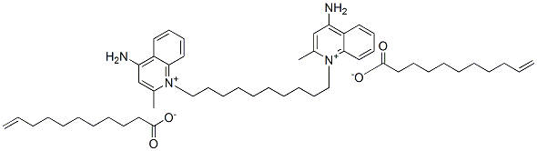 20246-15-5,1,1'-(decane-1,10-diyl)bis[4-amino-2-methylquinolinium] diundec-10-enoate