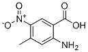 204254-68-2,Benzoic acid, 2-amino-4-methyl-5-nitro- (9CI)