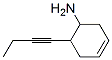 20428-13-1,3-Cyclohexen-1-ylamine, 6-(1-butynyl)- (8CI)