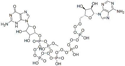 204376-34-1,[(2R,3S,4R,5R)-5-(2-amino-6-oxo-3H-purin-9-yl)-3,4-dihydroxyoxolan-2-yl]methyl [[[[[[(2R,3S,4R,5R)-5-(6-aminopurin-9-yl)-3,4-dihydroxyoxolan-2-yl]methoxy-hydroxyphosphoryl]oxy-hydroxyphosphoryl]oxy-hydroxyphosphoryl]oxy-hydroxyphosphoryl]oxy-hydroxyphosph