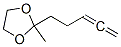 20449-23-4,1,3-Dioxolane,  2-methyl-2-(3,4-pentadienyl)-  (8CI)