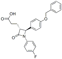 204589-82-2,(3R,4S)-1-(4-Fluorophenyl)-2-oxo-4-[4-(benzyloxy)phenyl]-3-azetidinepropanoic acid