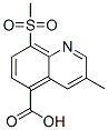 204783-08-4,5-Quinolinecarboxylic  acid,  3-methyl-8-(methylsulfonyl)-