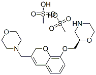 205242-62-2,(2R)-2-[[[3-(4-MORPHOLINYLMETHYL)-2H-1-BENZOPYRAN-8-YL]OXY]METHYL]MORPHOLINE DIMETHANESULFONATE