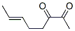 205807-77-8,6-Octene-2,3-dione (9CI)