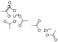 20596-91-2,acetic acid, uranium(4+) zinc salt