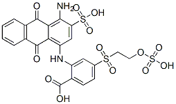 20640-71-5,2-[(4-amino-9,10-dihydro-9,10-dioxo-3-sulfo-1-anthracenyl) amino]-4-[[2-(sulfooxy)ethyl]sulfonyl]-Benzoic acid