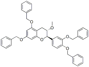 20728-75-0,(2R-trans)-2-[3,4-bis(phenylmethoxy)phenyl]-3,4-dihydro-3-methoxy-5,7-bis(phenylmethoxy)-2H-1-benzopyran