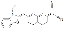 20749-75-1,D2(3H),A-NAPHTHALENEMALONONITRILE, 7-[(3-ETHYL-2-BENZOTHIAZOLINYLIDENE)METHYL]-4,4A,5,6-TETRAHYDRO-