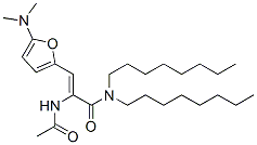 209596-72-5,2-Propenamide,  2-(acetylamino)-3-[5-(dimethylamino)-2-furanyl]-N,N-dioctyl-