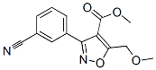209731-54-4,4-Isoxazolecarboxylicacid,3-(3-cyanophenyl)-5-(methoxymethyl)-,methylester(9CI)