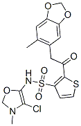 210421-64-0,N-(4-chloro-3-methyl-oxazol-5-yl)-2-[2-(6-methylbenzo[1,3]dioxol-5-yl)acetyl]thiophene-3-sulfonamide