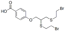 2105-20-6,p-(2,3-Di(2-bromoethylthio)-n-propyloxy)benzoic acid