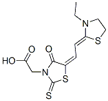 21155-21-5,5-[(3-ETHYL-2-THIAZOLIDINYLIDENE)ETHYLIDENE]-4-OXO-2-THIOXO-3- THIAZOLIDINEACETIC ACID