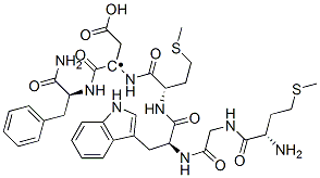 21163-42-8,(3S)-3-[[(2S)-2-[[(2S)-2-[[2-[[(2S)-2-amino-4-methylsulfanyl-butanoyl] amino]acetyl]amino]-3-(1H-indol-3-yl)propanoyl]amino]-4-methylsulfanyl -butanoyl]amino]-3-[[(1S)-1-carbamoyl-2-phenyl-ethyl]carbamoyl]propano ic acid
