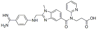 211914-51-1,3-[[2-[[(4-carbamimidoylphenyl)amino]methyl]-1-methyl-benzoimidazole-5-carbonyl]-pyridin-2-yl-amino]propanoic acid