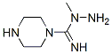 214055-90-0,1-Piperazinecarboximidicacid,1-methylhydrazide(9CI)