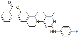 214539-57-8,7-Isoquinolinol,  2-[2-[(4-fluorophenyl)amino]-5,6-dimethyl-4-pyrimidinyl]-1,2,3,4-tetrahydro-1-methyl-,  benzoate  (ester)  (9CI)