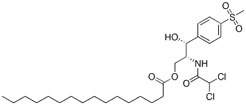 21478-01-3,[R-(R*,R*)]-2-[(dichloroacetyl)amino]-3-hydroxy-3-[4-(methylsulphonyl)phenyl]propyl palmitate