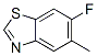 214855-13-7,Benzothiazole, 6-fluoro-5-methyl- (9CI)