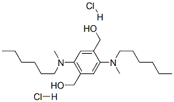 215182-33-5,1,4-BENZENEDIMETHANOL, 2,5-BIS(HEXYLMETHYLAMINO)-, DIHYDROCHLORIDE