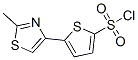 215434-25-6,5-(2-METHYL-1,3-THIAZOL-4-YL)THIOPHENE-2-SULFONYL CHLORIDE