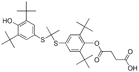 216167-82-7,4-[4-[2-(4-hydroxy-3,5-ditert-butyl-phenyl)sulfanylpropan-2-ylsulfanyl]-2,6-ditert-butyl-phenoxy]-4-oxo-butanoic acid