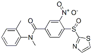 217438-17-0,BENZAMIDE, N-METHYL-N-(2-METHYLPHENYL)-3-NITRO-4-(2-THIAZOLYLSULFINYL)-