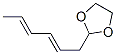 22076-48-8,1,3-Dioxolane,  2-(2,4-hexadienyl)-  (8CI,9CI)
