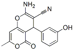 220986-31-2,4H,5H-PYRANO[4,3-B]PYRAN-3-CARBONITRILE, 2-AMINO-4-(3-HYDROXYPHENYL)-7-METHYL-5-OXO-
