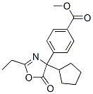 221214-06-8,Benzoic  acid,  4-(4-cyclopentyl-2-ethyl-4,5-dihydro-5-oxo-4-oxazolyl)-,  methyl  ester