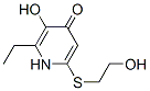 221695-78-9,4(1H)-Pyridinone, 2-ethyl-3-hydroxy-6-[(2-hydroxyethyl)thio]- (9CI)