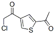22175-99-1,Ethanone, 1-(5-acetyl-3-thienyl)-2-chloro- (9CI)