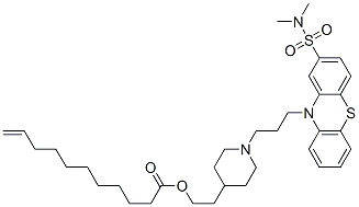 22178-11-6,2-[1-[3-[2-[(dimethylamino)sulphonyl]-10H-phenothiazin-10-yl]propyl]-4-piperidyl]ethyl undec-10-enoate