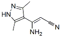 225220-78-0,2-Propenenitrile,  3-amino-3-(3,5-dimethyl-1H-pyrazol-4-yl)-