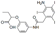 22708-55-0,2-[3-[[2-(3-amino-2,4,6-triiodo-phenyl)acetyl]amino]phenoxy]butanoic acid